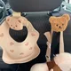 2Pcs Cartoon Bear Car Seat Back Hook Baby Items Stroller Hanger Portable Car Seat Hooks for Handbag