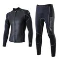 2mm Men's Two-piece Dive Clothes Camouflage Neoprene Jacket Long Sleeve Surfing Snorkeling Wetsuit