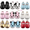 Cute 5 Cm Panda Doll Shoes For Paola Reina Lesly Doll Mini Leather Doll Shoes Boots Accessories For