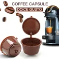 1/10PC Refillable Coffee Capsules Filter Cup Compatible Taste Adapter Reusable Nescafe Dolce Gusto