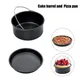 6/7/8 Inch Round Cake Mold Non Stick Baking Pan Tray Molds Air Fryer Basket With Handles Bakeware