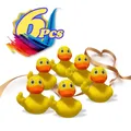 6 Pcs 2.28 inch The Finger Rubber Duck Cute Small Rubber Ducks Funny Rubber Ducky Car Accessories