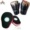 2 in 1 Boxing Gloves and Punching Mitts Set Boxing Focus Pads Target Fight Gloves for Kickboxing