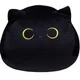 Black cat pillow plush toy cute and cuddly cat