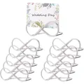 10Pcs Platinum Table Number Holder Stands Wedding Seating Labels Place Card Clips Name Setting Place