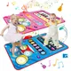 2 In 1 Musical Toys for Toddler Piano Keyboard & Jazz Drum Music Sensory Play Mat Baby Toddlers