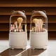 Makeup brush holder with lid 360 degree rotation Makeup brush storage box with lid Makeup storage