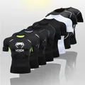 Men'S Mma Rashguard Running Gym Speed Men'S Outdoor And Camping Runway Taekwondo Gym Compressed Dry