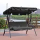 Outdoor Swing Canopy 3 Seater Chair Top Cover Canopy UV Sun Water Proof for Patio Yard Seat Hammock