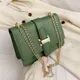 women'sBag shoulder bag stone cross body bag 2024 autumn new embossed solid color small square bag