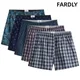 Mens Cotton Underwear Casual Boxers Plaid Elastic Waistband Boxer Shorts Button Men Boxer Underwear