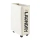 23 inches Rolling Slim Laundry Basket with wheels Collapsible Laundry hamper on Wheels Tall Thin