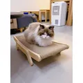 Cat Scratcher Board Wooden Frame Detachable Scrapers Bed 3 In 1 Scratching Post Anti-Scratch Toys