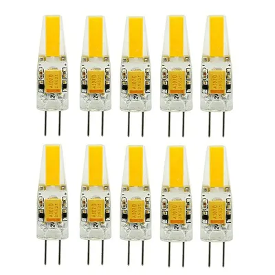 10pcs Mini G4 LED Bulb COB Light AC DC 12V/220V Warm/Cold White 360 Beam Angle Chandelier Spotlight Replace 20/40W Halogen Lamp
