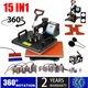 15 In 1 Combo Muntifunctional Sublimation Heat Press Machine T shirt Heat Transfer Printer For
