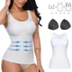 Padded Shaperwear Compression Camisole Body Shaper Woman Tummy Control Tank Tops Slimming Shapers