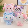 Kawaii 25cm Sanrio Jade Dog Kuromi Dressing Doll Doll Plush Toy Stuffed Animal Patung Dolls Birthday