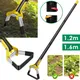 1.2/1.6M Garden Hoe Tool Stainless Steel Sharp Stirrup Loop Hoe with Triangle Head and Long Handle