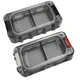 Mini Tackle Box 2Pcs Luminous Waterproof Small Accessories Box Removable Freely Assemble Organizer 2