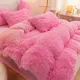 Winter Sheep Wool Blanket Thicker Comforter Quilts Soft Machine Washable Microfiber Duvets Filler