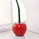 1pc Cute Cherry Toilet Brush Holder Set Bathroom Lavatory Long Handle Toilet Bowl Brush Cleaner