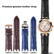 High quality double notch watch strap 22mm for Versace V-RACECHRONO genuine leather watch strap GTM