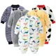 Newborn Baby Spring Winter Clothes Infant Jacket for Girls Jumpsuit for Boys Soft Flannel Bebe