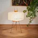 Japanese Creative Tripod Floor Lamp Designer Wabi-sabi Style Bedroom Rice Paper Standing Lights Home