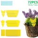 72Pcs Fungus Gnat Paper Trap Sticky Board Fly Insect Glue Catcher Greenhouse Plant Protection Insect