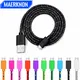Nylon Braided Micro USB Cable 1m/2m/3m Data Sync USB Charger Cable For Samsung HTC Huawei Xiaomi