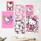 Cute-K-Kitty-White-H-Hello-Cartoon Poster Paintings on The Wall Picture for Living Room Interior