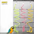 1 PC Random Color Parrot Bird Toy Rope Hanging Budgie Chew Toy Bird Cage Cockatiel Swing Bite Toy