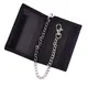 Men Boys Trendy Nylon Tri-Fold Wallet Casual Mini Card Holder Cash Wallet with Chain New Design