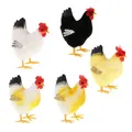 Artificial Chicken Bird Farm Animals Figurine Figures Ornament Table Decor