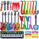 80s 90s Party Decorations Inflatable Party Props Inflatable Rock Star Toy Set Musical Instrument