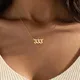 Dainty Lucy Number Necklace Angel Number Year Necklace 111 222 333 444 555 666 777 888 999 Necklace