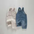 Tuta per bambini primavera 2024 pantaloni larghi per bambina pantaloni per neonato Jeans retrò per