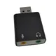 Virtual 7.1 Ch Microphone Sound Adapter External USB Audio Sound Card USB To Jack 3.5mm Converter