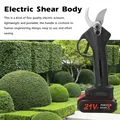 Garden Scissors Cordless Electric Pruner 88VF 21V 30mm Electric Pruner Rechargeable Battery Pruning