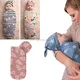 Baby Wrap Sleeping Bag Cute Blanket with Hat Swaddle Set Newborn Anti-shock Soft Skin-friendly Towel