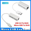 Kebidu USB 2.0 Micro USB To RJ45 network cards Male Ethernet 5 Pin Network Lan Adapter For Android
