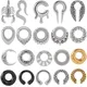 1PC Popular Stainless Steel Magnetic Circle Hinge Heavy Ear Weight Gauges Body Jewelry Earring