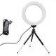 SH 6inch Mini LED RingLights With Tripod Stand Desktop Video Selfie Ring Lamp USB Plug For YouTube