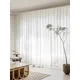 Striped Sheer Curtains for Bedroom Living Room Light Filtering Semi Solid Voile Window Drapes Rod