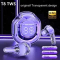 Auricolari Bluetooth T8 Tws con display digitale a LED Hifi Enc Bt 5.3 Auricolare in-ear wireless