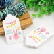 50PCS Easter Paper Tags With Rope Bunny Rabbit Kraft Labels Kids Gift Box Decorations Hanging