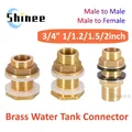 3/4" 1inch Brass Water Tank Connector Silicone Gasket Copper Pipe Fish Tank Coupling Joint Garden