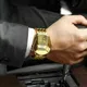 Gold Luxury Brand Trend Cool Men Wrist Watch Stainless Steel Technology Fashion Quartz Watch for Men