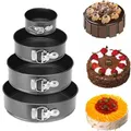 Non-Stick Metal Bake Mould Kitchen Accessories Professional Round Cake Pan Bakeware Removable Bottom