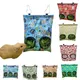 2/3 Holes Hanging Hay Bag for Bunny Guinea Pigs Small Animal Feeder Rabbit Food Dispensers Bag Cage